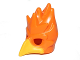 Part No: 16656pb04  Name: Minifigure, Headgear Mask Bird (Phoenix) with Yellow Beak Pattern