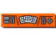 Part No: 2431pb0812  Name: Tile 1 x 4 with Keyboard, Buttons, and Levers Pattern (Sticker) - Set 60194