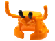 Part No: 25748pb01  Name: Minifigure, Headgear Mask Lobster Head with Long Antennae and Black Protruding Eyes Pattern