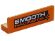 Part No: 30413pb055  Name: Panel 1 x 4 x 1 with White 'SMOOTH' and Orange 'RACING OIL' on Black Rectangle Pattern (Sticker) - Set 60146
