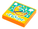 Part No: 3068pb1775  Name: Tile 2 x 2 with BeatBit Album Cover - Banana with Magic Wand Pattern