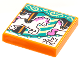 Part No: 3068pb1780  Name: Tile 2 x 2 with BeatBit Album Cover - Carousel Horse Pattern