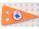 Part No: 3148foam01apb01  Name: Foam Part for Set 3148 - Scala Flag Triangular with 2 Holes with Cracked Ice Pattern on Both Sides (Stickers) - Set 3148