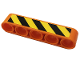 Part No: 32316pb065R  Name: Technic, Liftarm Thick 1 x 5 with Black and Yellow Danger Stripes Pattern Model Right Side (Sticker) - Set 42128