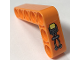 Part No: 32526pb030R  Name: Technic, Liftarm, Modified Bent Thick L-Shape 3 x 5 with Wires and Yellow Light Pattern Model Right Side (Sticker) - Set 42140