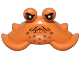 Part No: 3575pb01  Name: Minifigure, Head, Modified Crab with Black Eyes, Fu Manchu Moustache and Reddish Brown Spots Pattern