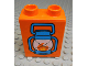 Part No: 4066pb580  Name: Duplo, Brick 1 x 2 x 2 with Blue Lantern with Flame Pattern