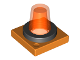 Part No: 41195c01  Name: Duplo Revolving-Style Safety Light Base with Trans-Neon Orange Light