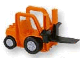 Part No: 42404c02  Name: Duplo Forklift Truck with Large and Small Black Wheels and Black Forklift Plate