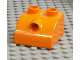 Part No: 44198  Name: Duplo, Brick 2 x 2 Slope Curved with Hole Connector