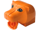 Part No: 44789c01pb01  Name: Duplo Figure Head Animal 2 x 2 Base Lion Head with Opening Mouth and Black and White Eyes Pattern