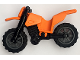 Part No: 50860c12  Name: Motorcycle Dirt Bike with Black Chassis (Long Fairing Mounts) and Dark Bluish Gray Wheels