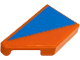 Part No: 5091pb021  Name: Tile, Modified 1 x 2 Wedge Left with Dark Azure Triangle Pattern