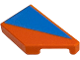 Part No: 5092pb021  Name: Tile, Modified 1 x 2 Wedge Right with Dark Azure Triangle Pattern