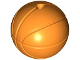 Part No: 7421  Name: Minifigure, Head, Modified Basketball with Hole on Top