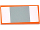 Part No: 87079pb0236  Name: Tile 2 x 4 with Light Bluish Gray Square and 2 White Rectangles Pattern (Sticker) - Set 75912