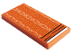 Part No: 87079pb1244  Name: Tile 2 x 4 with Blanket with White and Bright Light Orange Fish Pattern (Sticker) - Set 41754