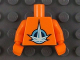 Part No: 973pb0751c01  Name: Torso LEGO Universe Nexus Astronaut Pattern / Orange Arms / Orange Hands