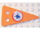 Part No: bb0326pb01  Name: Foam Scala Flag Triangular with Cracked Ice Pattern on Both Sides (Stickers) - Set 3148