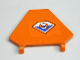 Part No: x1435pb005  Name: Flag 5 x 6 Hexagonal with Coast Guard Logo Pattern (Sticker) - Set 7738