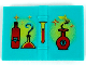 Part No: 33009px1  Name: Minifigure, Utensil Book 2 x 3 with Red and Yellow Bottles, Flasks and Sparkles Pattern