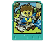 Part No: 42177pb01  Name: Story Builder Crazy Castle Card with Boy Knight Carrying Torch Pattern
