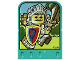 Part No: 42183pb01  Name: Story Builder Crazy Castle Card with Knight Carrying Shield and Sword Pattern