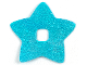 Part No: clikits231pb01  Name: Clikits, Icon Accent Foil Star 6 3/8 x 6 3/8 with Textured Iridescent Pattern