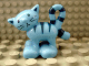 Part No: 2032c01pb01  Name: Duplo Cat Standing Turned Head with Stripes Pattern - 'Pilchard'