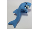 Part No: 24076pb01  Name: Minifigure, Headgear Head Cover, Costume Shark Head, Tail and Fin with Black Eyes and White Teeth Pattern