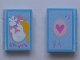 Part No: 33009pb017  Name: Minifigure, Utensil Book 2 x 3 with Princess with Dove, Heart Pattern (Stickers) - Set 5834