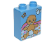 Part No: 4066pb337  Name: Duplo, Brick 1 x 2 x 2 with Baby in Diaper and '12' Pattern