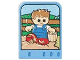 Part No: 42177pb02  Name: Story Builder Farmyard Fun Card with Boy in Mud Carrying Bucket of Water Pattern