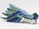 Part No: 93070pb03  Name: Dragon Head (Ninjago) Jaw Upper with Dark Blue Sections and Lightning Pattern
