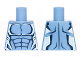 Part No: 973pb1671  Name: Torso Alien with Dark Blue Muscles Outline and White Edges Pattern