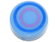 Part No: 98138pb062  Name: Tile, Round 1 x 1 with Concentric Blue and Dark Pink Circles Pattern