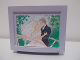 Part No: 6962pb03  Name: Scala Television / Computer Monitor with Married Couple on Bridge Pattern (Sticker) - Set 3201