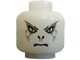 Part No: 3626px330a  Name: Minifigure, Head Alien with HP Voldemort Silver Pattern