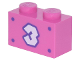 Part No: 3004pb262  Name: Brick 1 x 2 with White Number 3 with Dark Purple Outline and 4 Dots Pattern