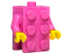 Part No: 37191c08  Name: Torso, 2 x 3 Brick Costume / Dark Pink Arms / Yellow Hands (BAM)