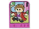 Part No: 42177pb05  Name: Story Builder Pink Palace Card with Boy in Red Shirt Pattern