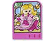 Part No: 42178pb05  Name: Story Builder Pink Palace Card with Girl in Pink Dress Pattern
