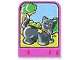 Part No: 42181pb05  Name: Story Builder Pink Palace Card with Cat Pattern
