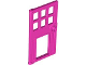 Part No: 79730  Name: Door 1 x 4 x 6 with 6 Panes, Stud Handle, and Hole for Pet Flap