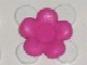 Part No: clikits022u  Name: Clikits, Icon Flower 5 Petals 2 x 2 Small with Pin (Undetermined Type)