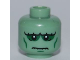 Part No: 3626pb0541  Name: Minifigure, Head Alien with Frankenstein Monster, White Pupils and Wrinkles Pattern