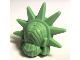 Part No: 98377u  Name: Minifigure, Hair Female with Spiked Tiara (Lady Liberty) (Undetermined Type)
