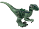 Part No: raptor07  Name: Dinosaur Raptor / Velociraptor with Dark Green Back and Dark Blue Markings (Jurassic World Blue)