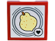 Part No: 102349c01pb048  Name: SMART Tag Tile 2 x 2 with Pokémon Sitrus Berry Pattern