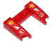Part No: 11291pb01  Name: Wedge 3 x 4 x 2/3 Curved with Cutout with Shell, UPS and Scuderia Ferrari Logos Pattern (Stickers) - Set 40190